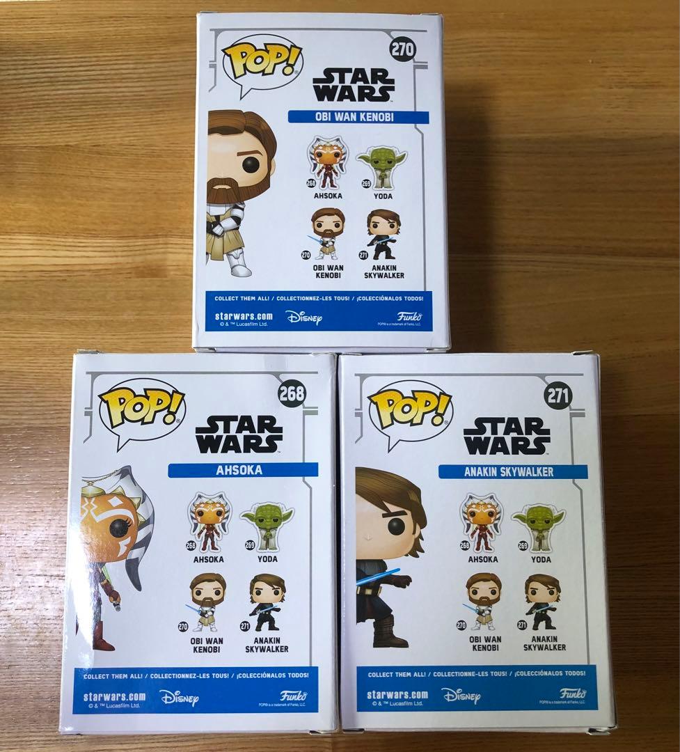 超特価！！ Funko POP! スターウォーズ オビ=ワン アナキン アソーカ