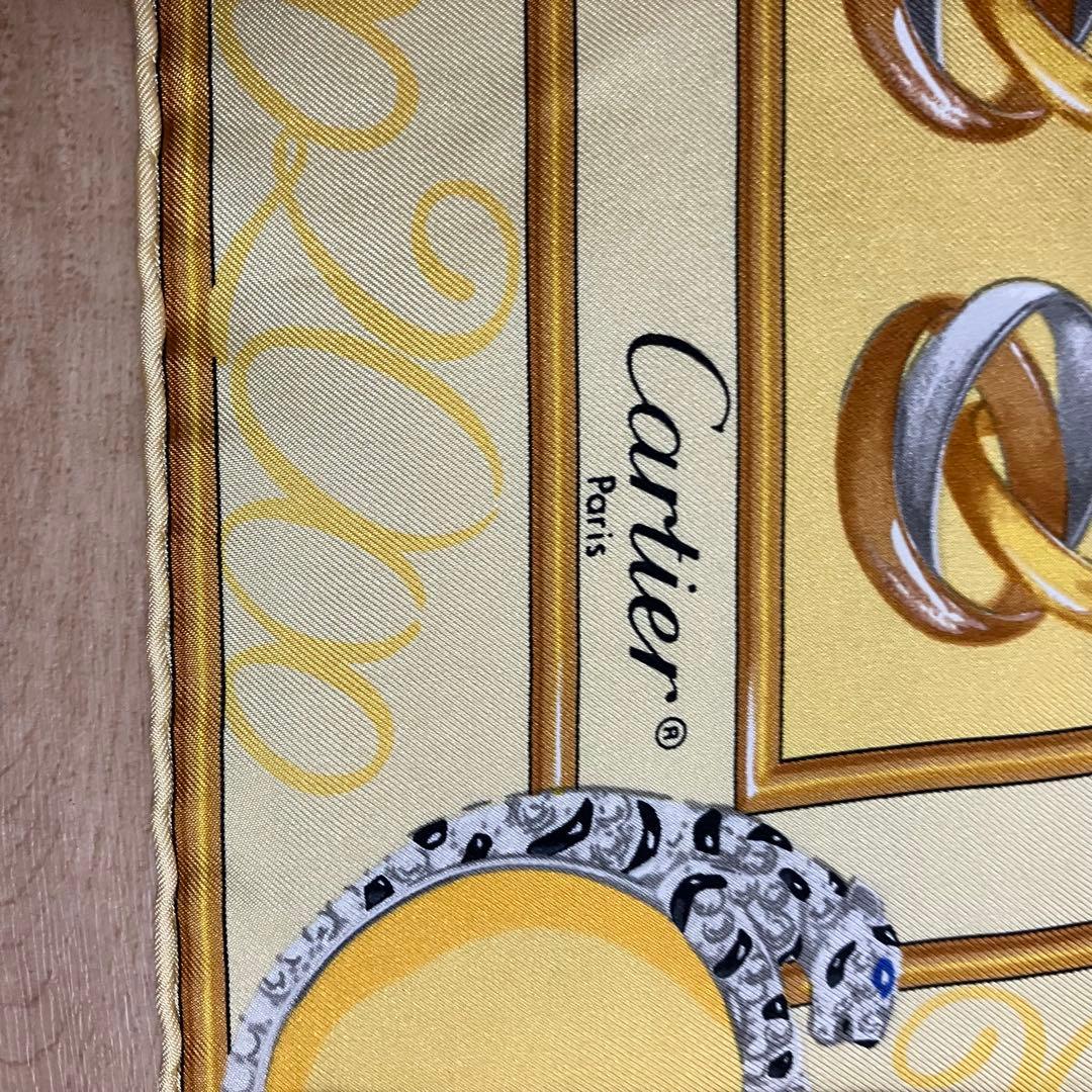 極美品 Cartier スカーフ パンテール 箱付き