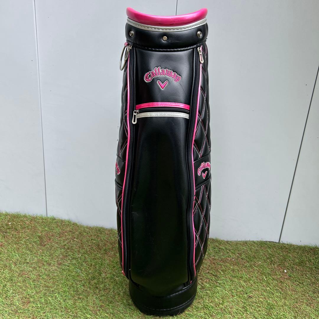 Callaway レディース キャディーバッグ ゴルフバッグ ブラック ピンク