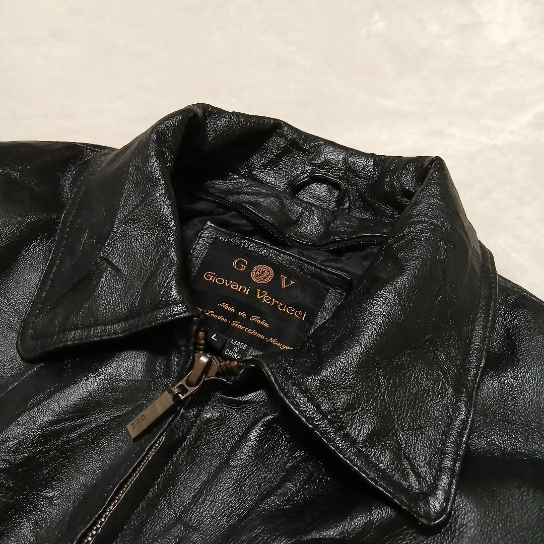 【美品/希少】Giovanni Verucci A2レザージャケット 刺繍パッチ
