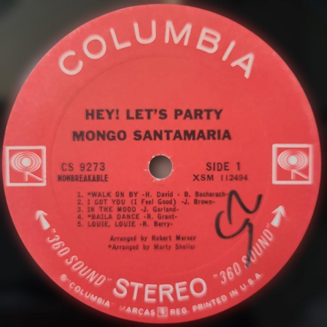 ★ＵＳオリジナル盤★『HEY! LET'S PARTY』モンゴ・サンタマリア