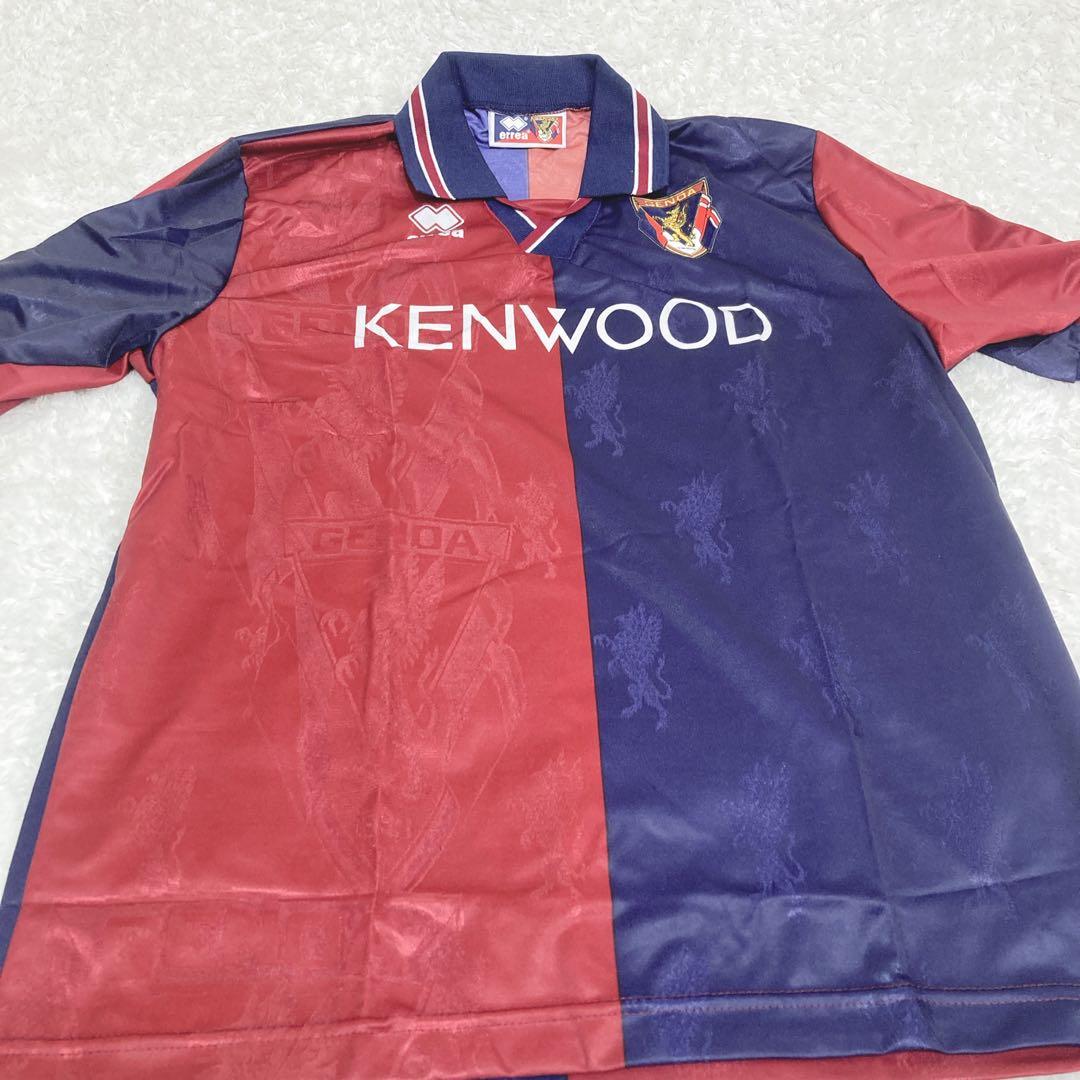 希少 未使用 ジェノア94/95 三浦知良 errea XL ホームユニフォーム