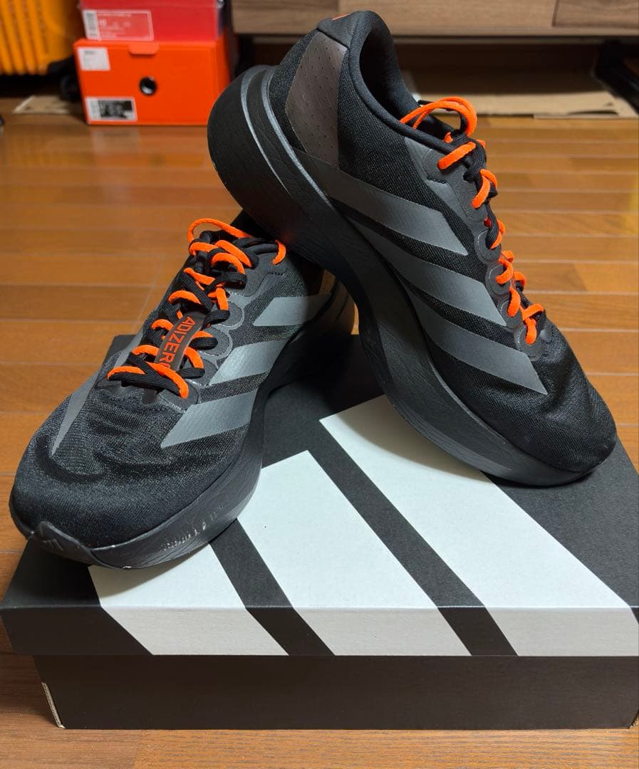 adidas ADIZERO Evo SL M 27.5 ブラック オレンジ