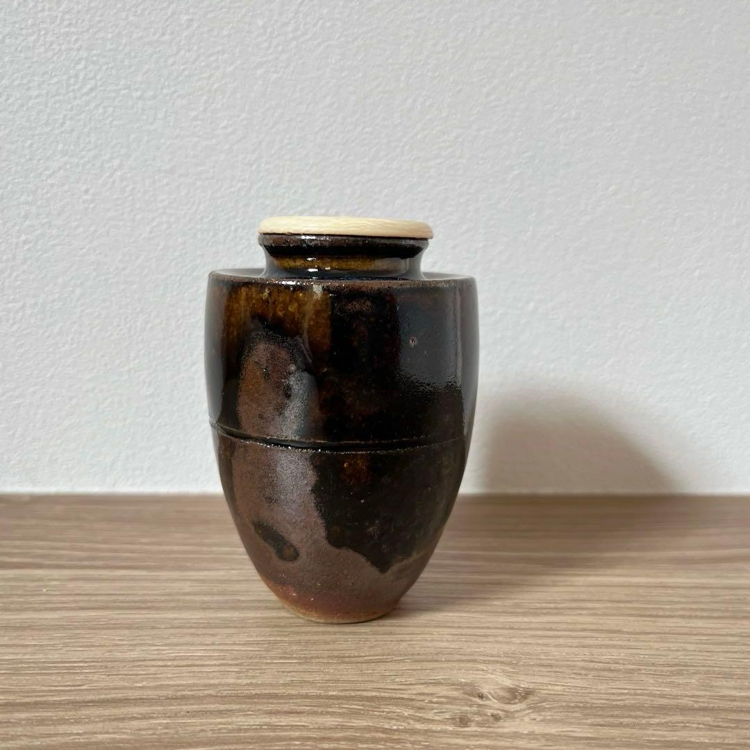 江口宗山　茶入れ
