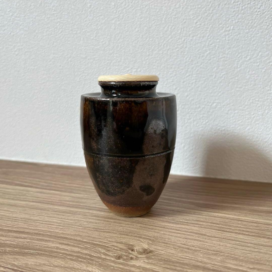 江口宗山　茶入れ