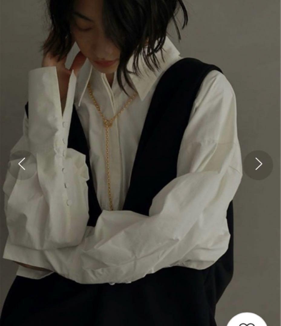 ★ETRE TOKYO エトレトウキョウ ウエストシャーリングシャツ ホワイト