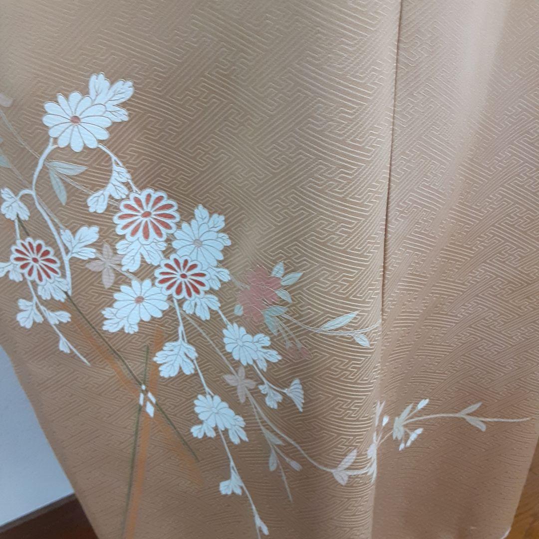 リメイク着物ロングワンピースボレロ付き正絹Ｌ