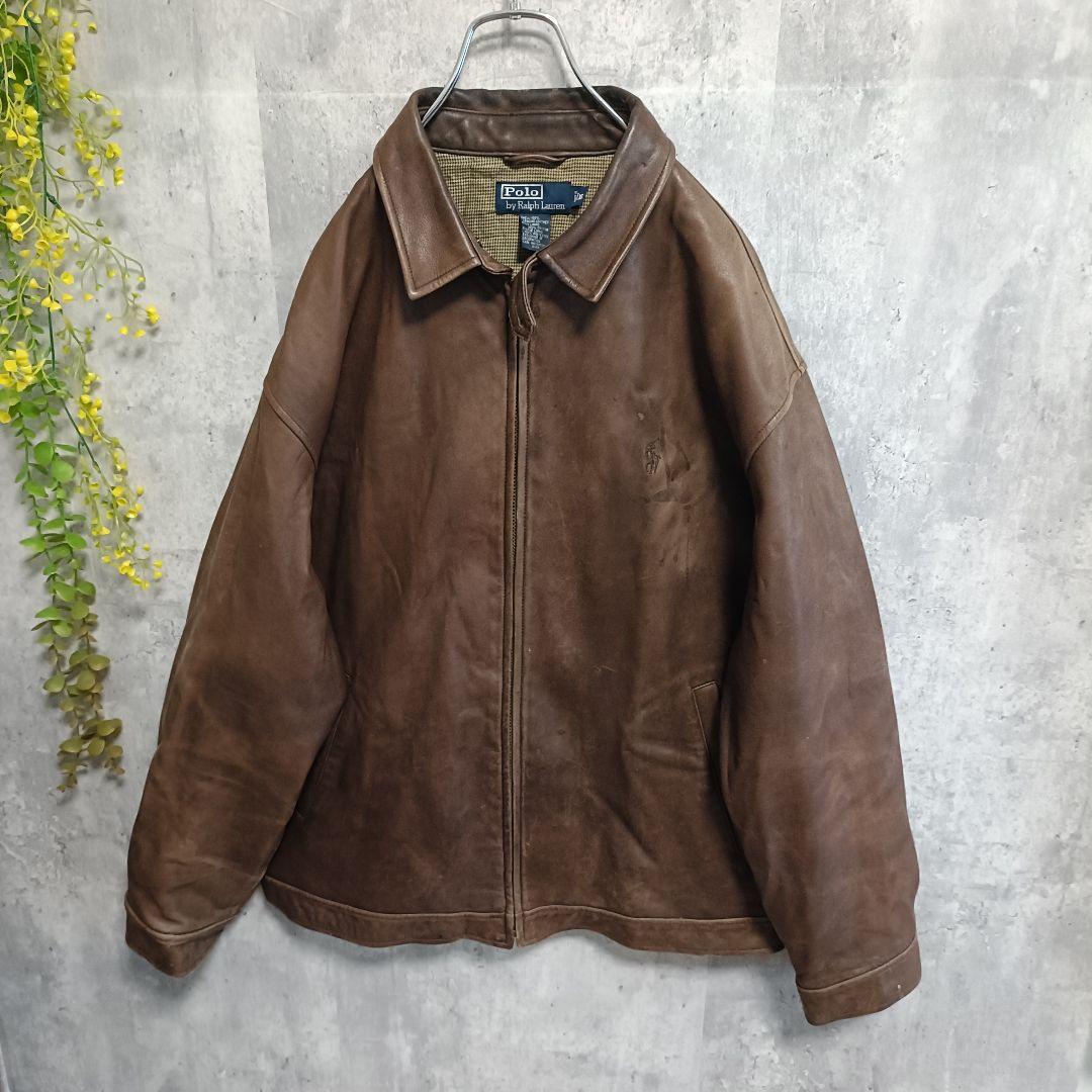 ポロラルフローレン　レザージャケット　ポニーマーク　ビンテージ　デニム　シャツ