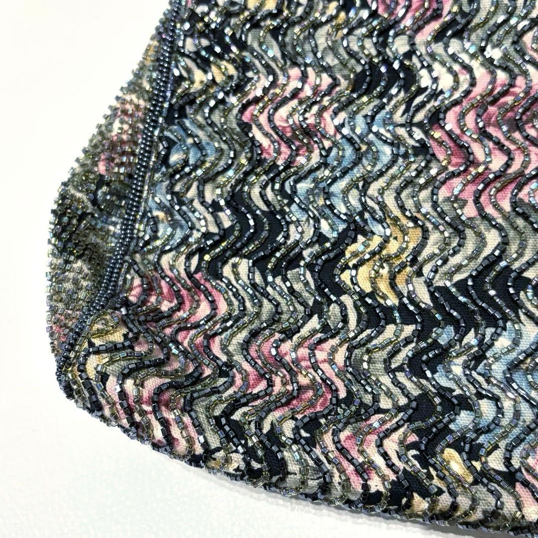 極美品✨高級　皇室御用達　LUMYはしもと　ルミーはしもと　ビーズバッグ　手差し