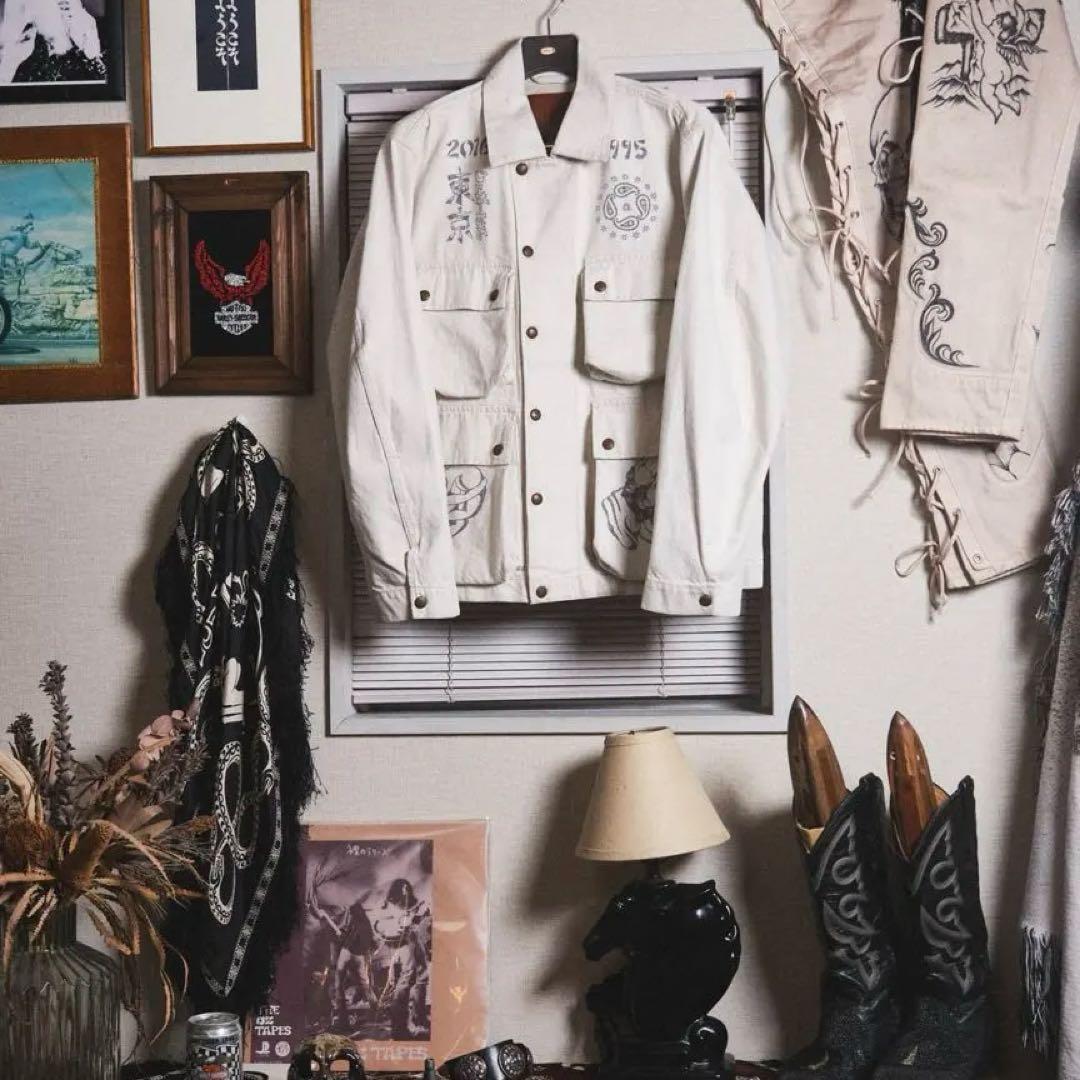 ジャケット・アウター SUGARHILL TATTOO FLASH PRINT POCKET JKT2