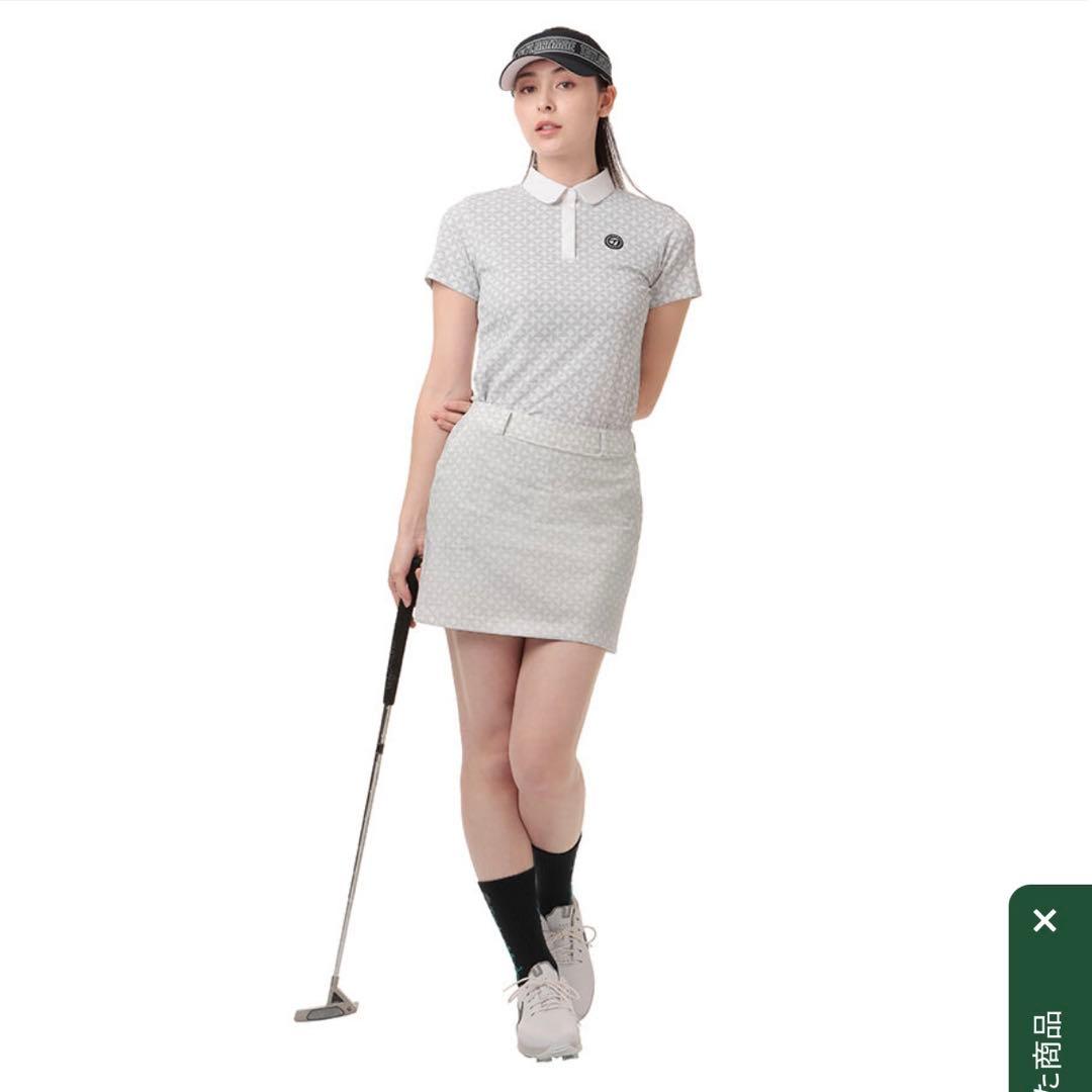 【TaylorMade】M 新品✨総柄ロゴスカート　インナー付スカート