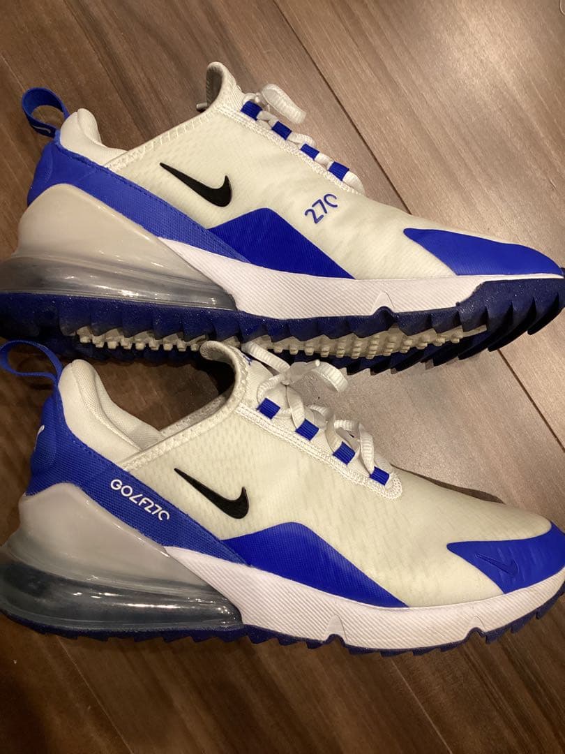 Nike Air MAX270 ゴルフシューズ ホワイト/ブルー