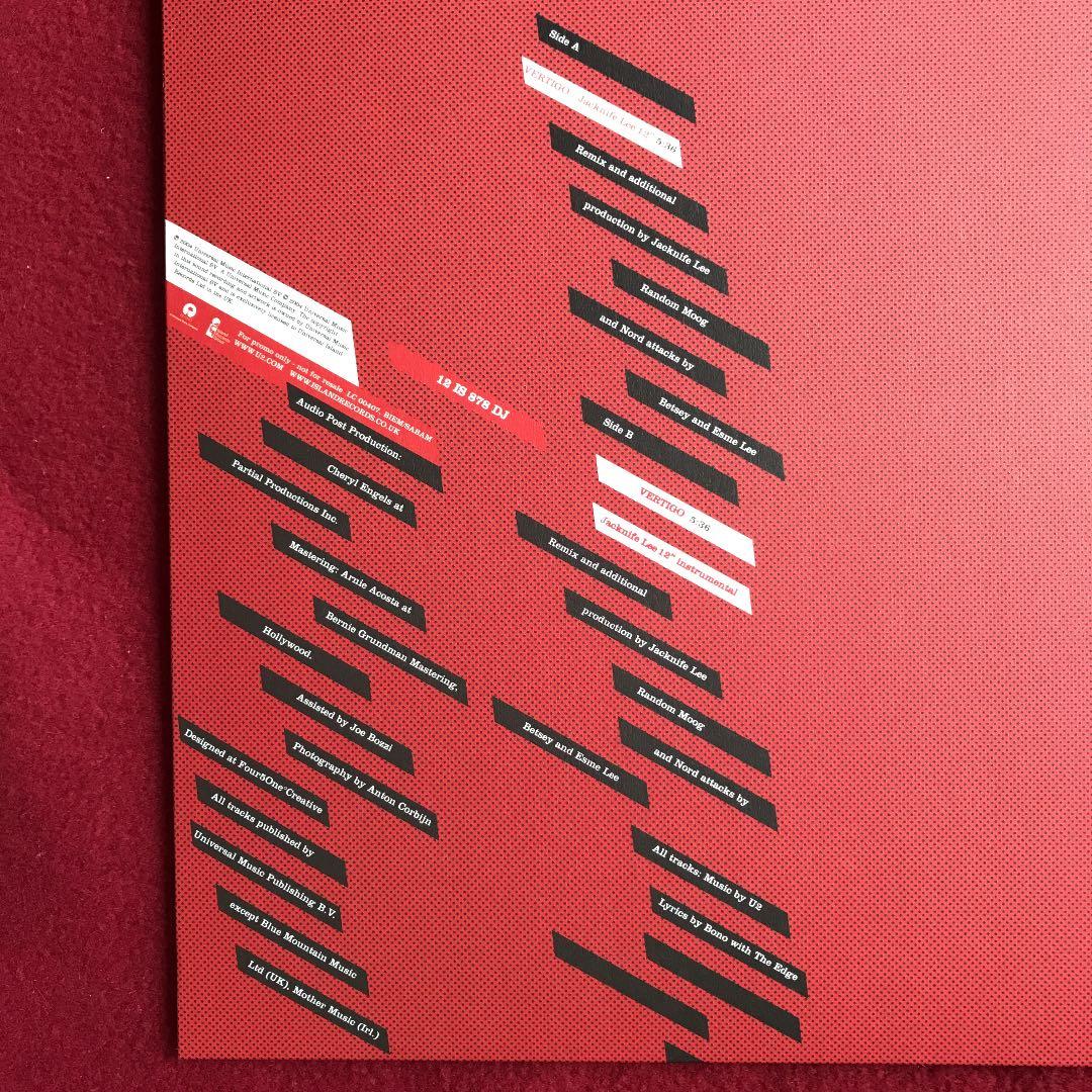 『Vertigo』（プロモ盤アナログ2枚セット）【Vintage stock】
