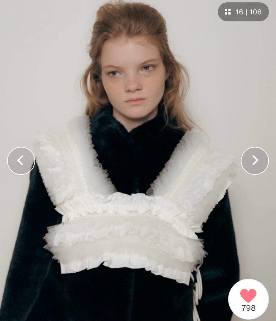 完売品　Carmelo Ange frill vest White