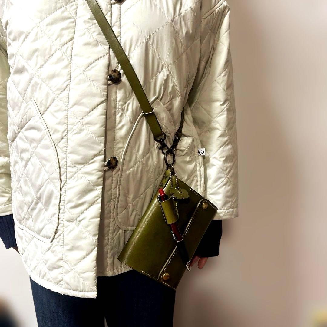 ほぼ日手帳 Ａ6サイズ 専用 レザーケース ショルダー紐 ペンホルダーチャーム
