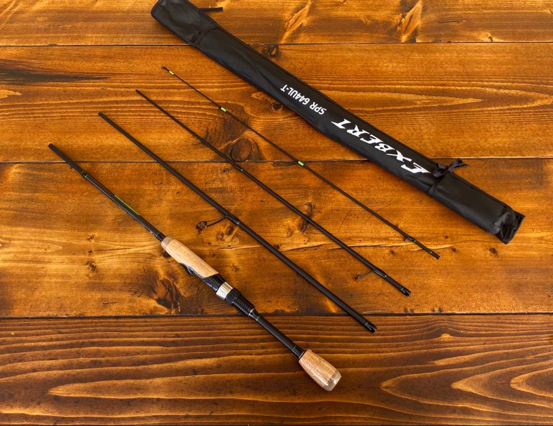 4ピースパックロッド　644UL 196cm バスロッド　バス釣り　トラウト