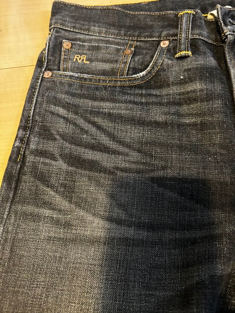 最終金額、超美品！RRL SLIM NARROW ブラックデニム　30/30