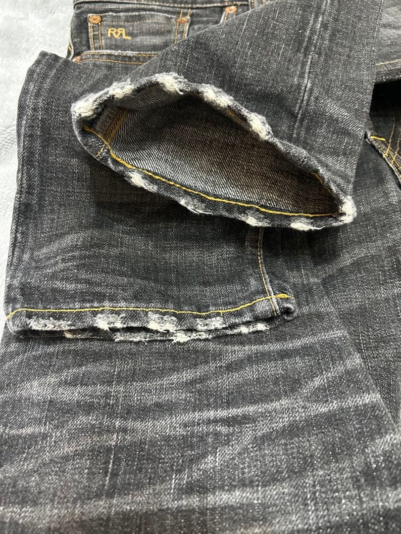 最終金額、超美品！RRL SLIM NARROW ブラックデニム　30/30
