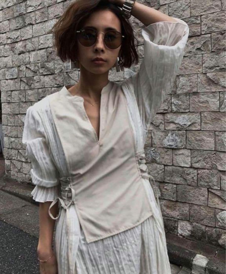 春に着たい!アメリ WASHI LAYERED DRESS