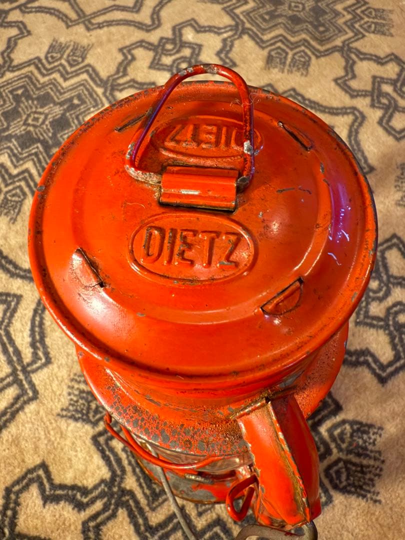 希少シール付！ヴィンテージ DIETZ No.20 ジュニア 赤 エンボスホヤ