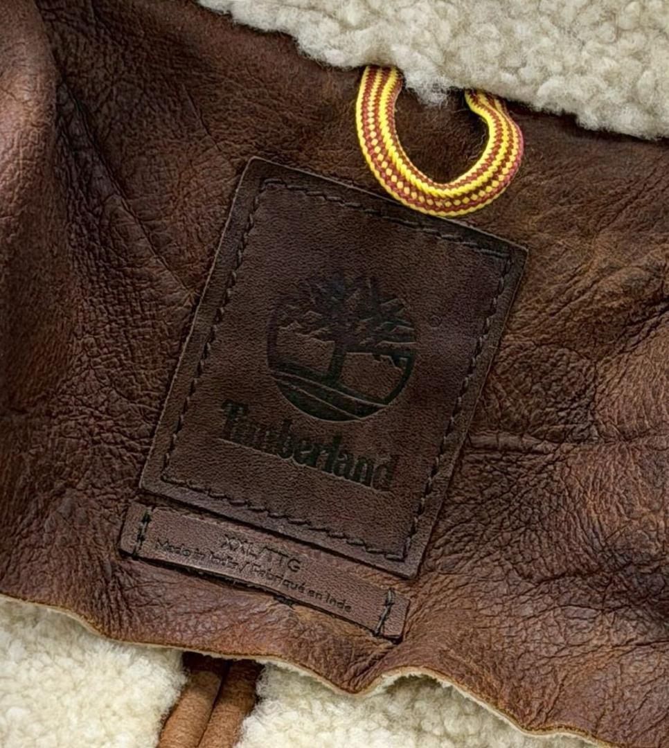 ティンバーランド リアルムートン ランチコート ブラウン XXL