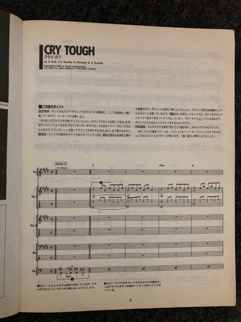 POISON/LookWhatTheCatDraggedIn スコア　ポイズン