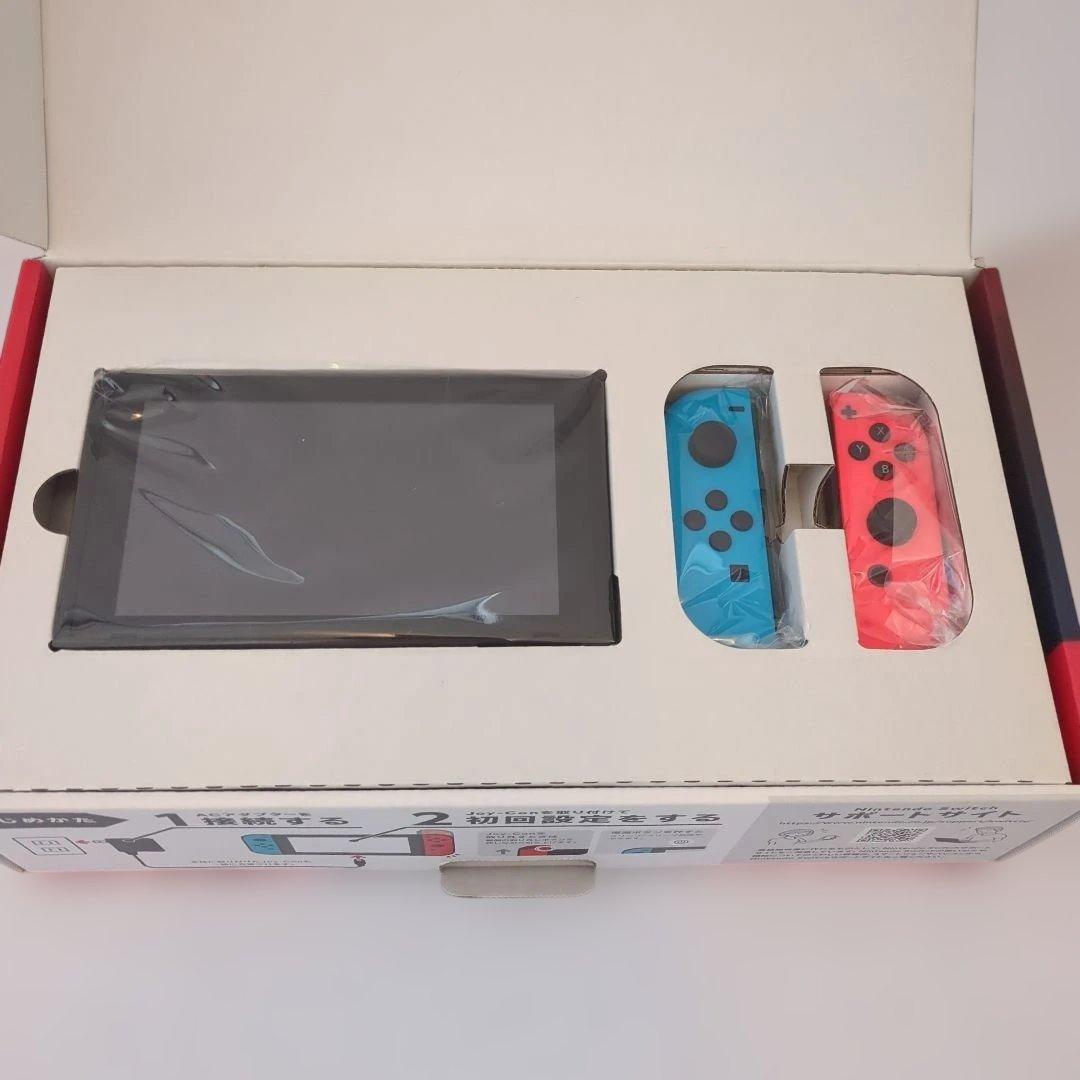 美品☆Nintendo Switch 本体 青/赤 Joy-Con付き