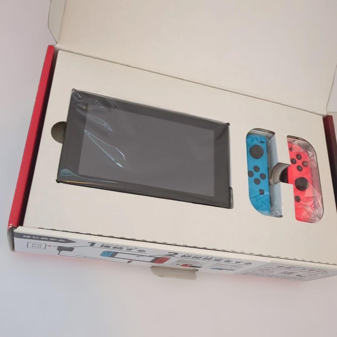 美品☆Nintendo Switch 本体 青/赤 Joy-Con付き
