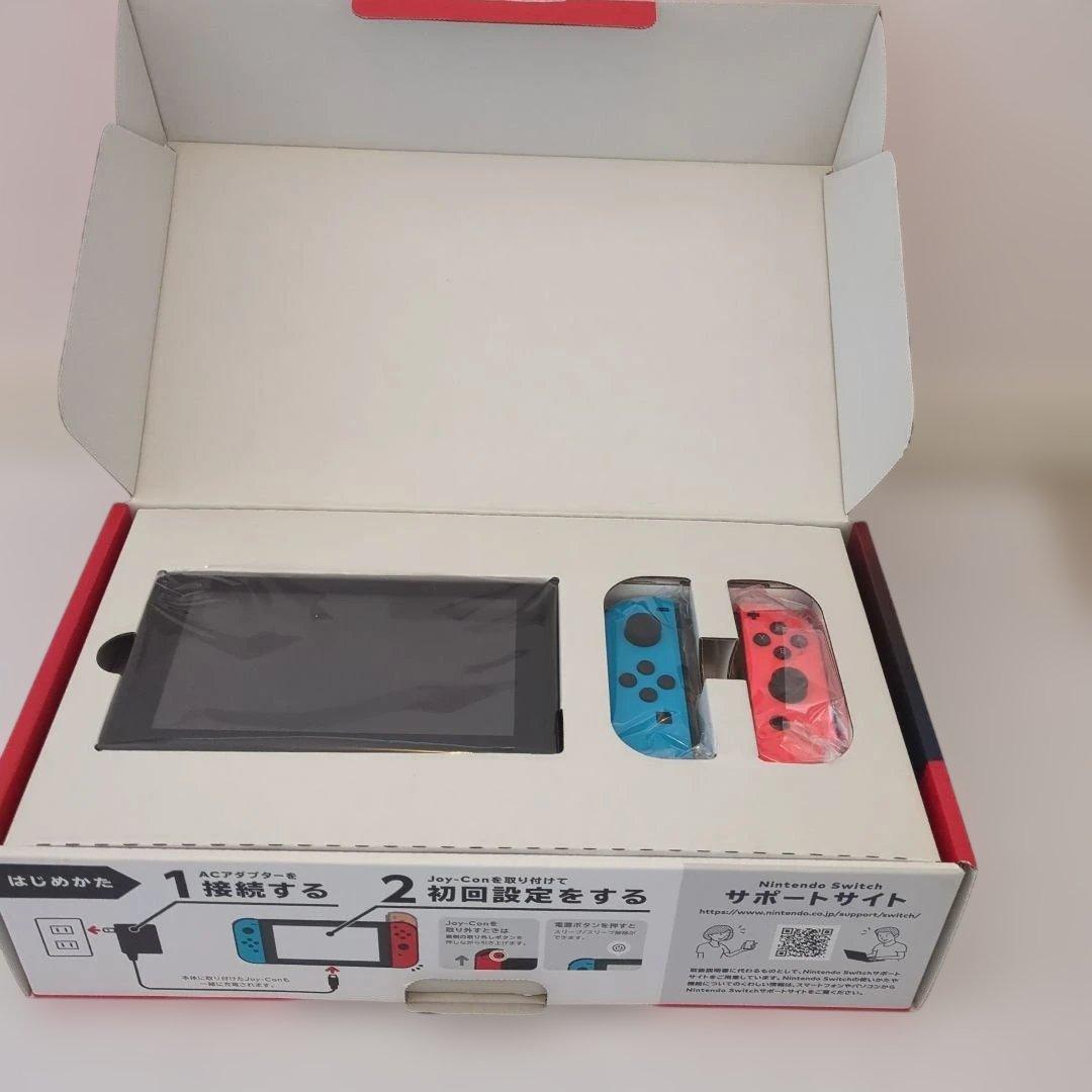 美品☆Nintendo Switch 本体 青/赤 Joy-Con付き