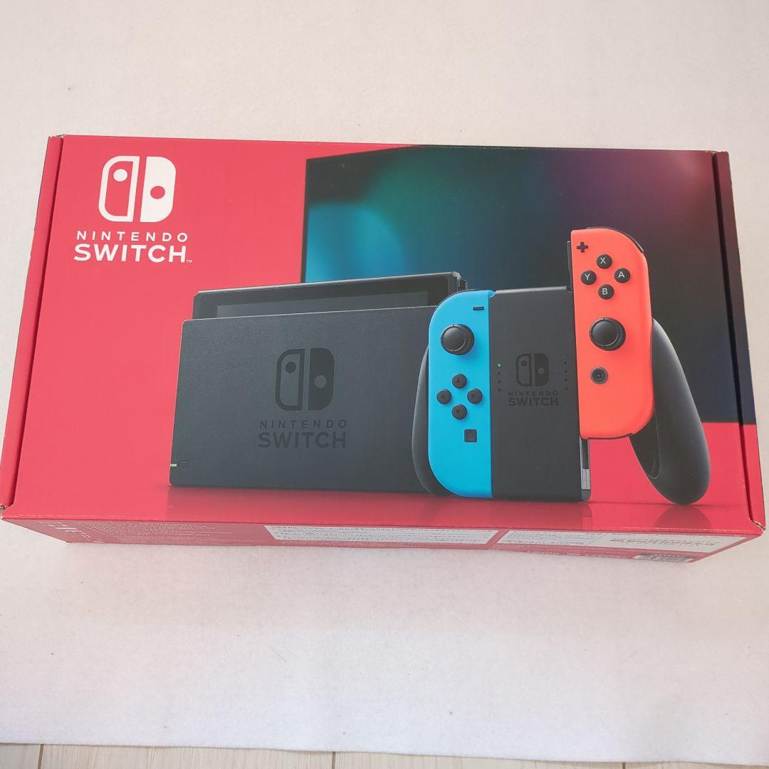 美品☆Nintendo Switch 本体 青/赤 Joy-Con付き