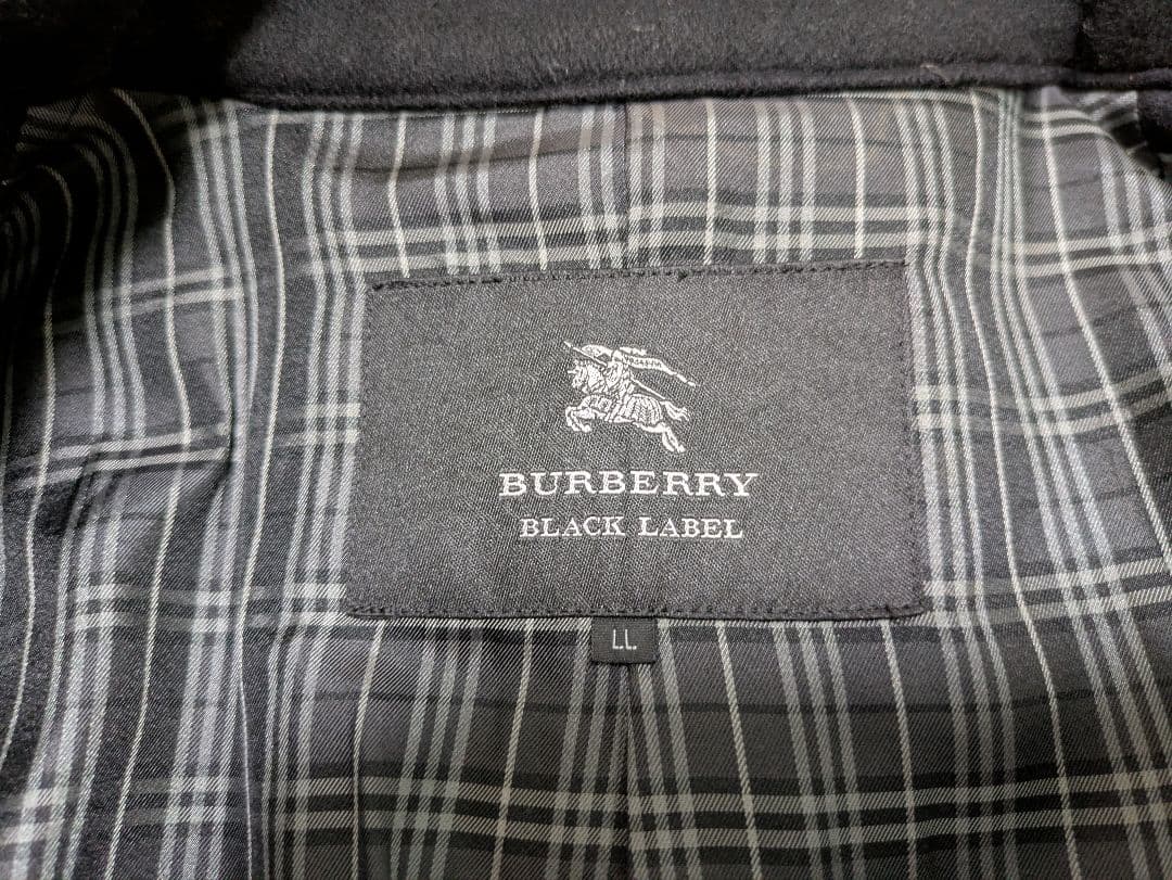 BURBERRY BLACK LABEL 黒 コート LL