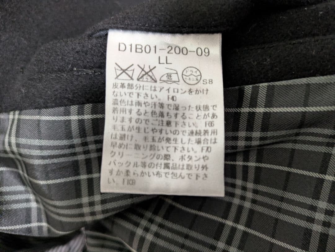 BURBERRY BLACK LABEL 黒 コート LL