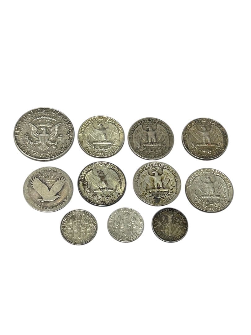 ケネディ銀貨 1964年 ワシントンクォーター銀貨 ワンダイム銀貨 62g