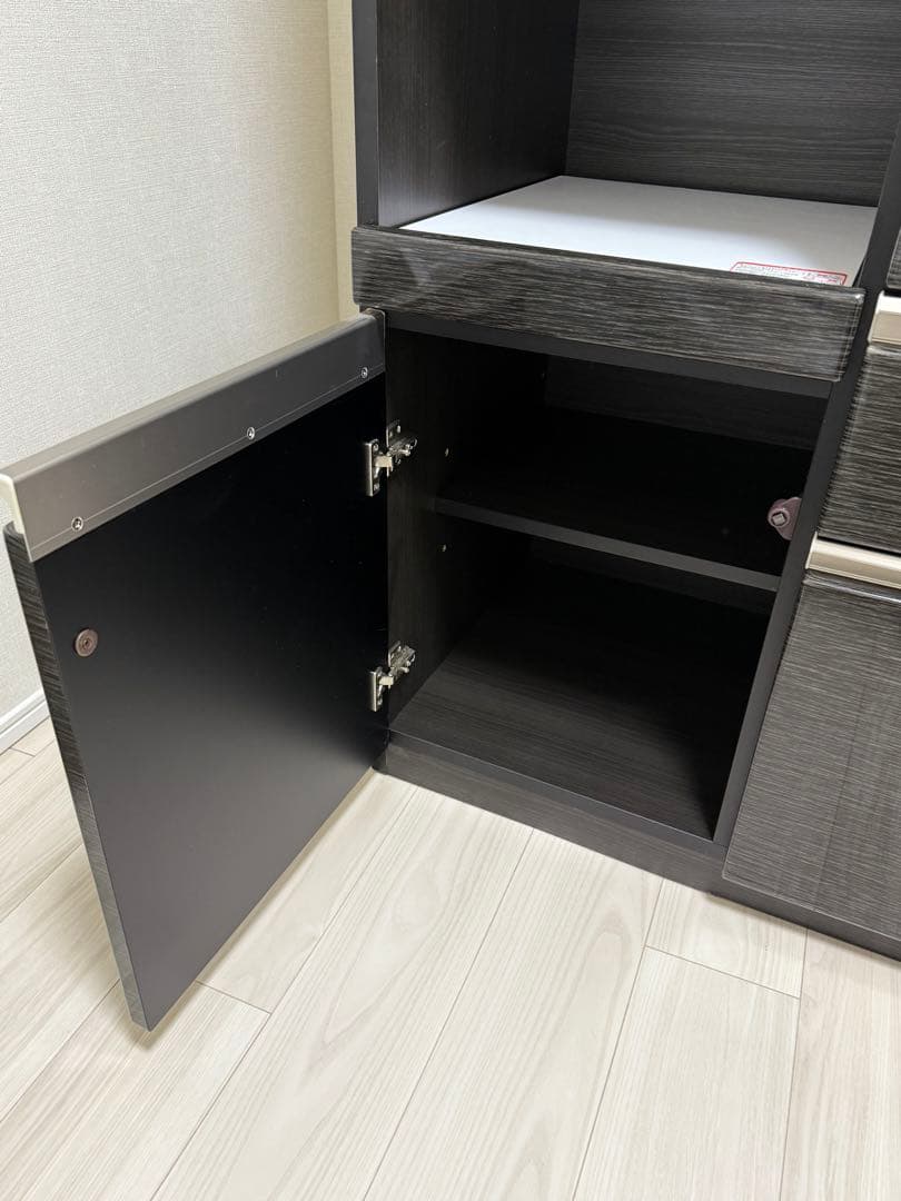（送料込）ニトリ　キッチンボード(Nポスティア100KB BK）