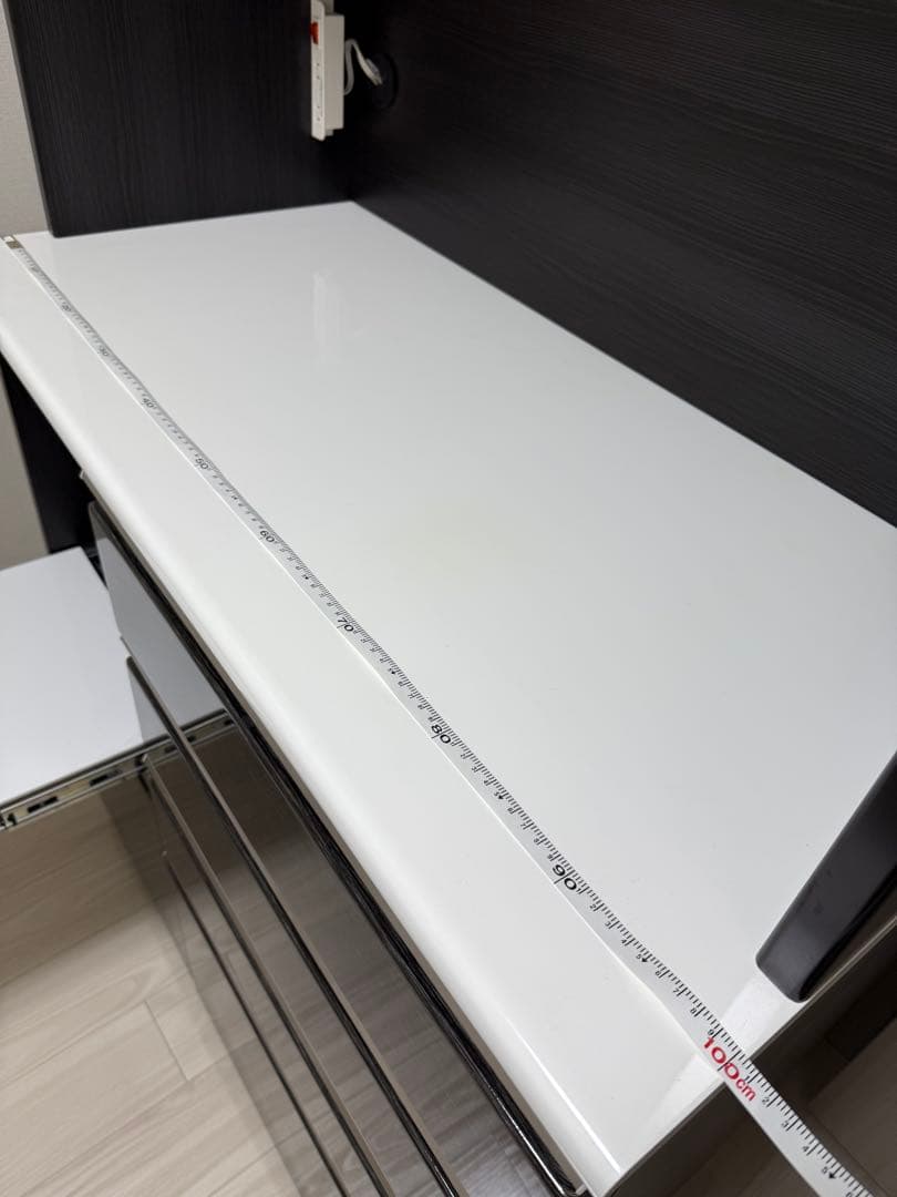 （送料込）ニトリ　キッチンボード(Nポスティア100KB BK）