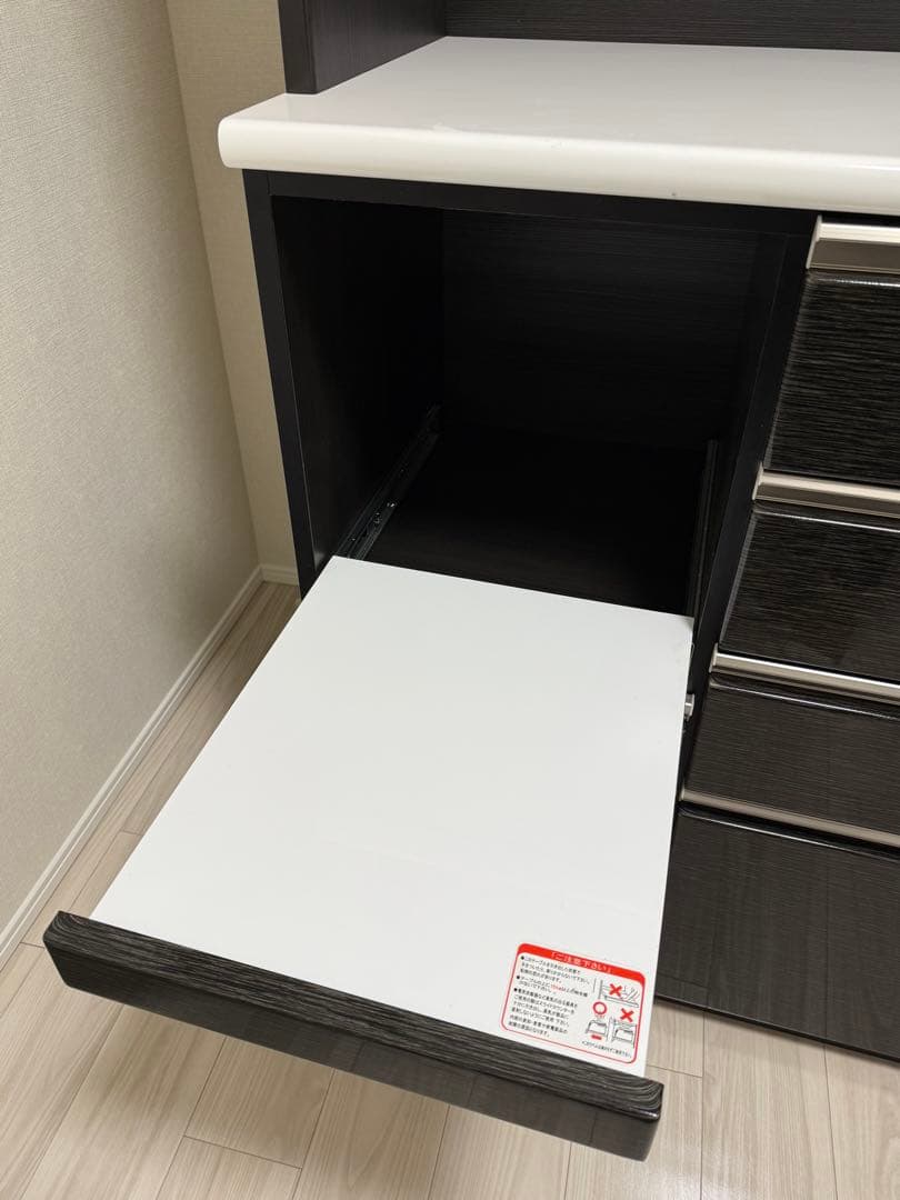 （送料込）ニトリ　キッチンボード(Nポスティア100KB BK）