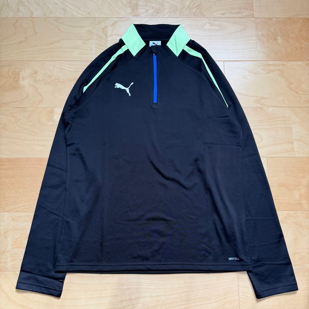 PUMA プーマ　サッカーウェア　上下セット　長袖　パンツ　黒ブラック　M 新品