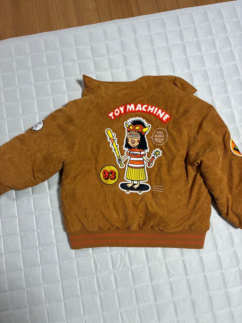 TOY MACHINE TMPaint コーデュロイジャケット　ブラウン　XL