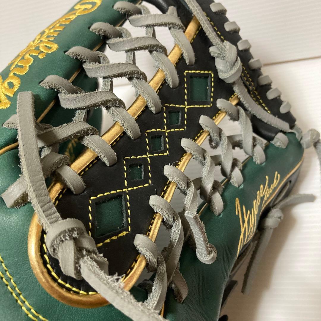 お*ゃ様 ローリングス　グローブ　軟式　外野　グリーン