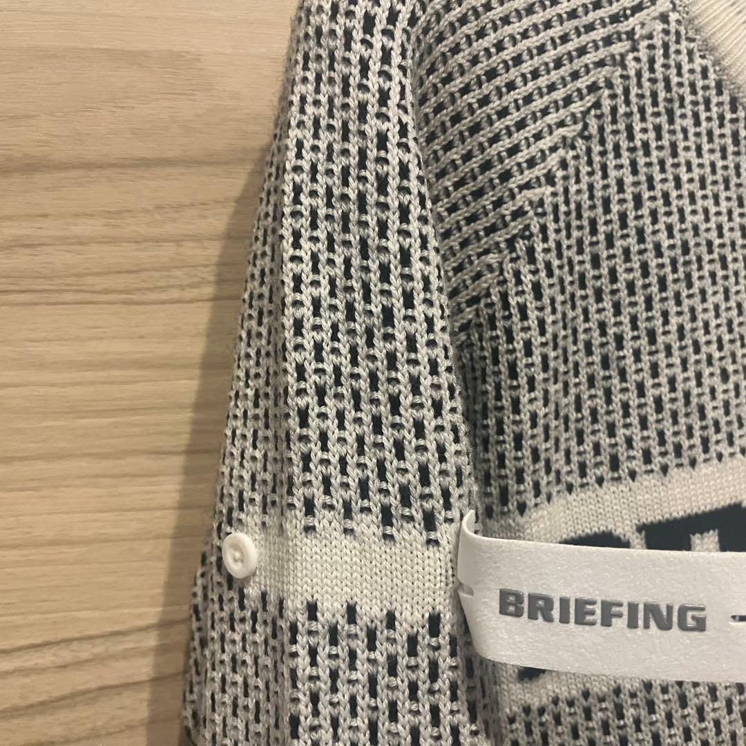 美品★希少完売品 白×黒 BRIEFING メリノウールロゴニットセットアップM