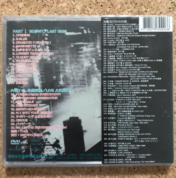 BOOWY TOKYO DOME LIVE LAST GIGS / MTV集