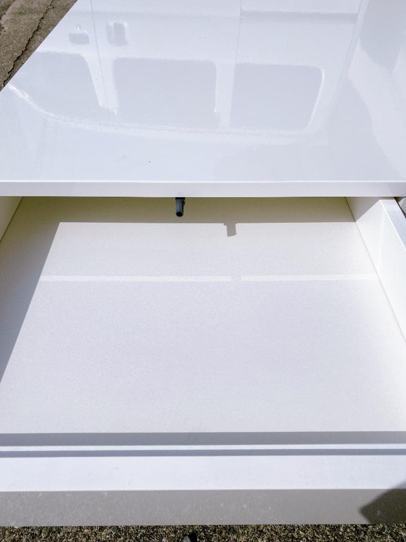 IKEA トフテリード ローテーブル 引き出し付 ホワイト 95×95×31㎝