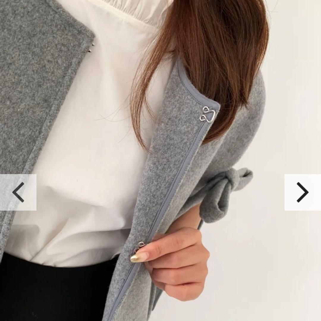 ジャケット・アウター BB RIBBON MANTLE GRAY
