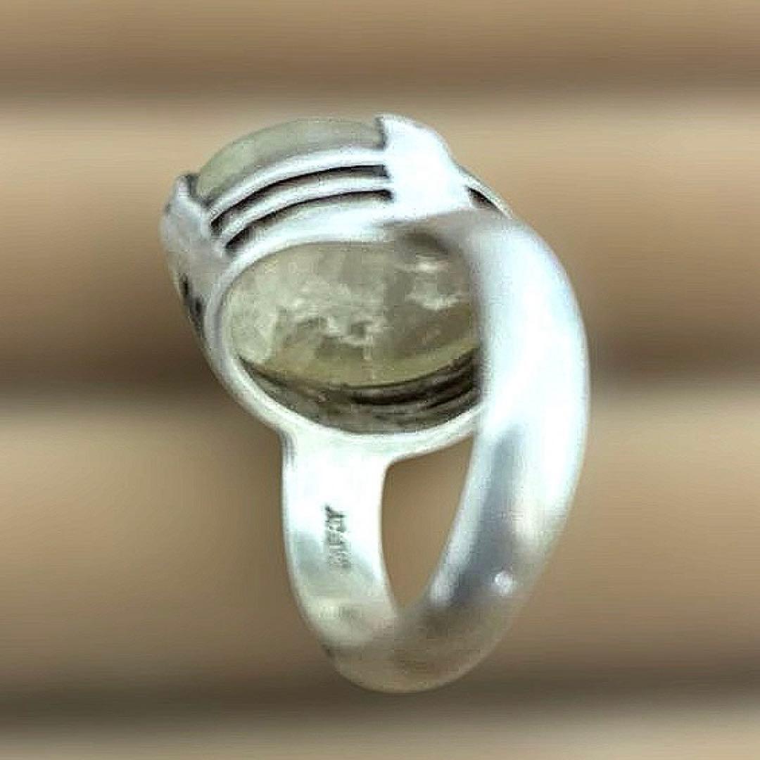 13号 大粒ムーンストーン SV925リング 11g ヴィンテージ 存在感抜群