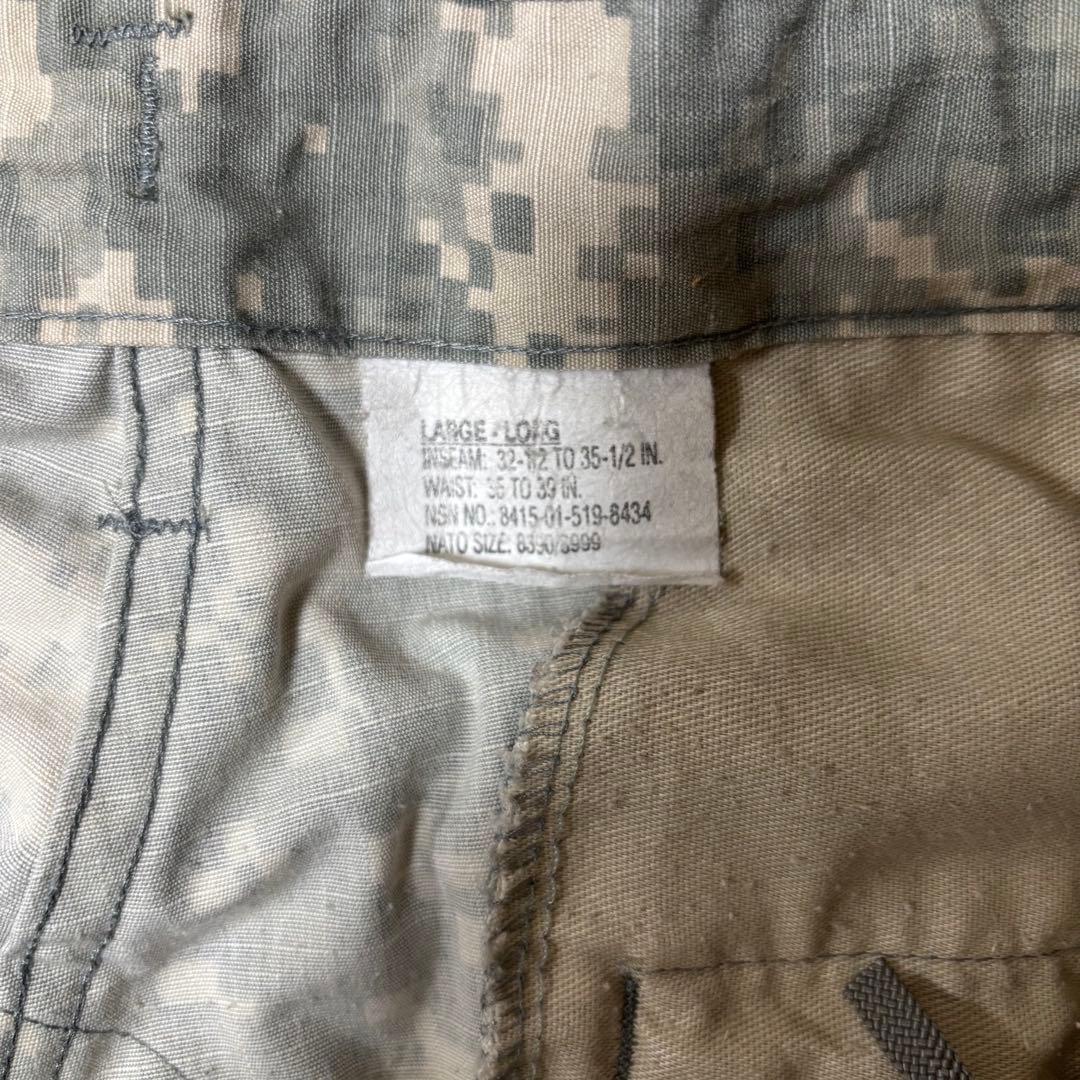 た*し様 4040/US ARMY米軍実物コンバッドデジカモカーゴパンツダブルニ