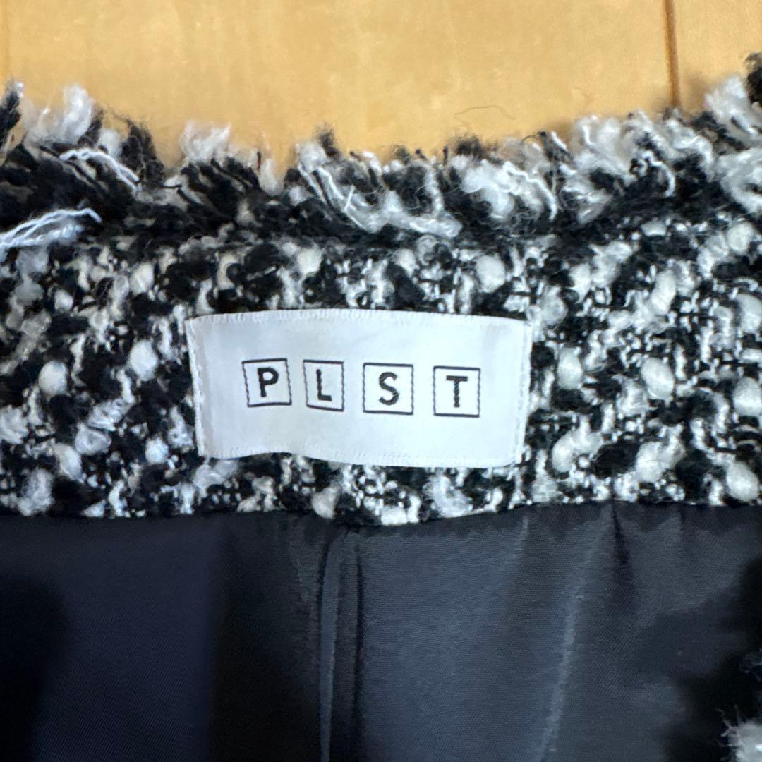PLST プラステ　ツイード　ジレ　ベスト　美品