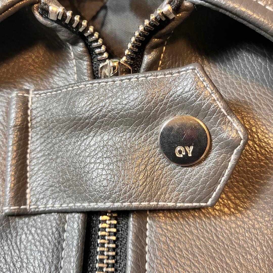 【極美品】OY オーワイ open yard グレー レザージャケット y2k