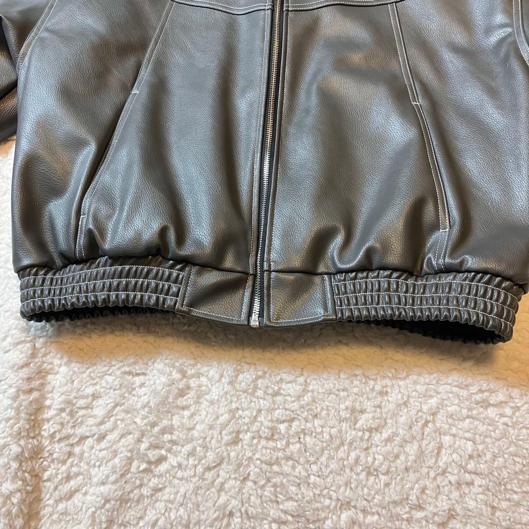 【極美品】OY オーワイ open yard グレー レザージャケット y2k