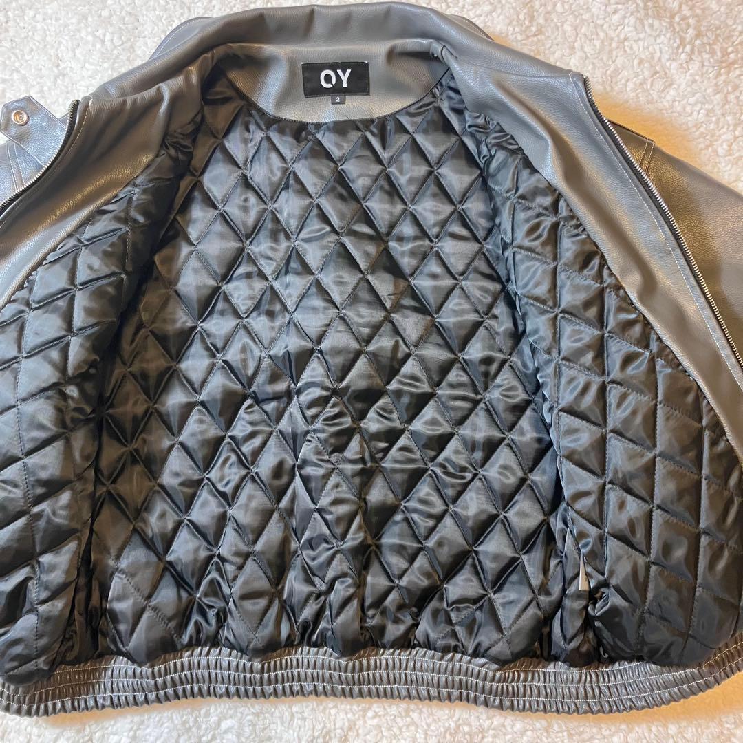 【極美品】OY オーワイ open yard グレー レザージャケット y2k