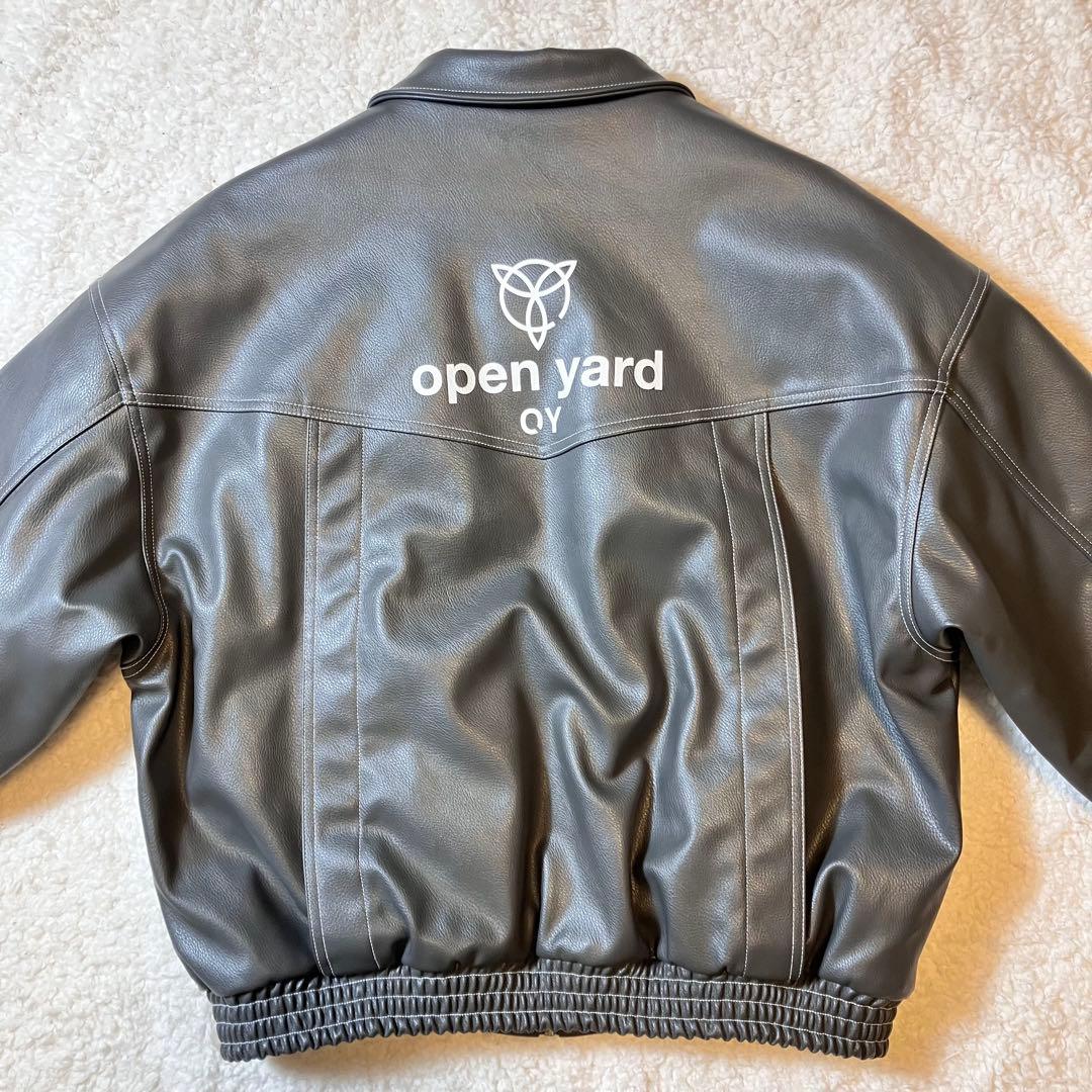 【極美品】OY オーワイ open yard グレー レザージャケット y2k